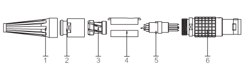 RJ45男性のイーサネット ケーブルへのArri Alexaのカメラのイーサネット ケーブルのLemo 10 Pin