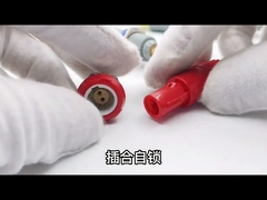 プッシュプルプラスチック丸型コネクタ セルフロック式フリーソケット