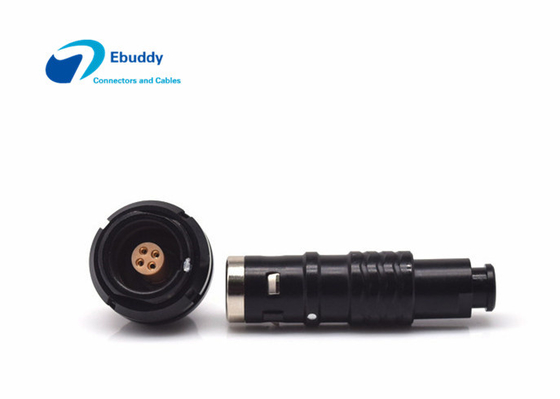 購入 黒い色のめっきの Lemo の代わりとなるプッシュ プルの円コネクター 0K 4pin のプラグおよびソケット オンライン製造