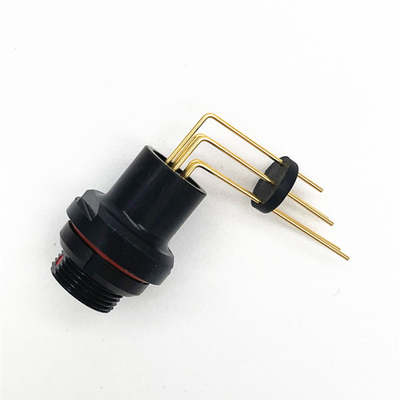 購入 頑丈な使用のための黒いPCB Fischerのケーブル コネクタのはんだ様式 オンライン製造