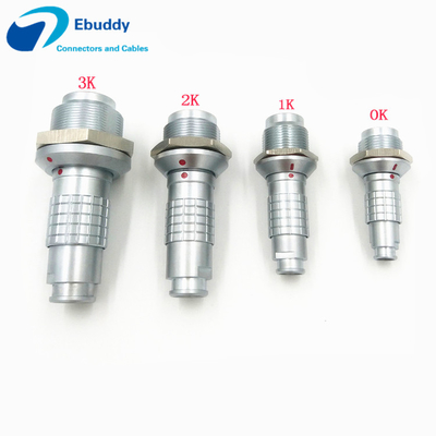防水ステンレス製の円のプッシュ プル コネクターのLemo Kの連続0k 1k 2k 3k 2-32 Pin